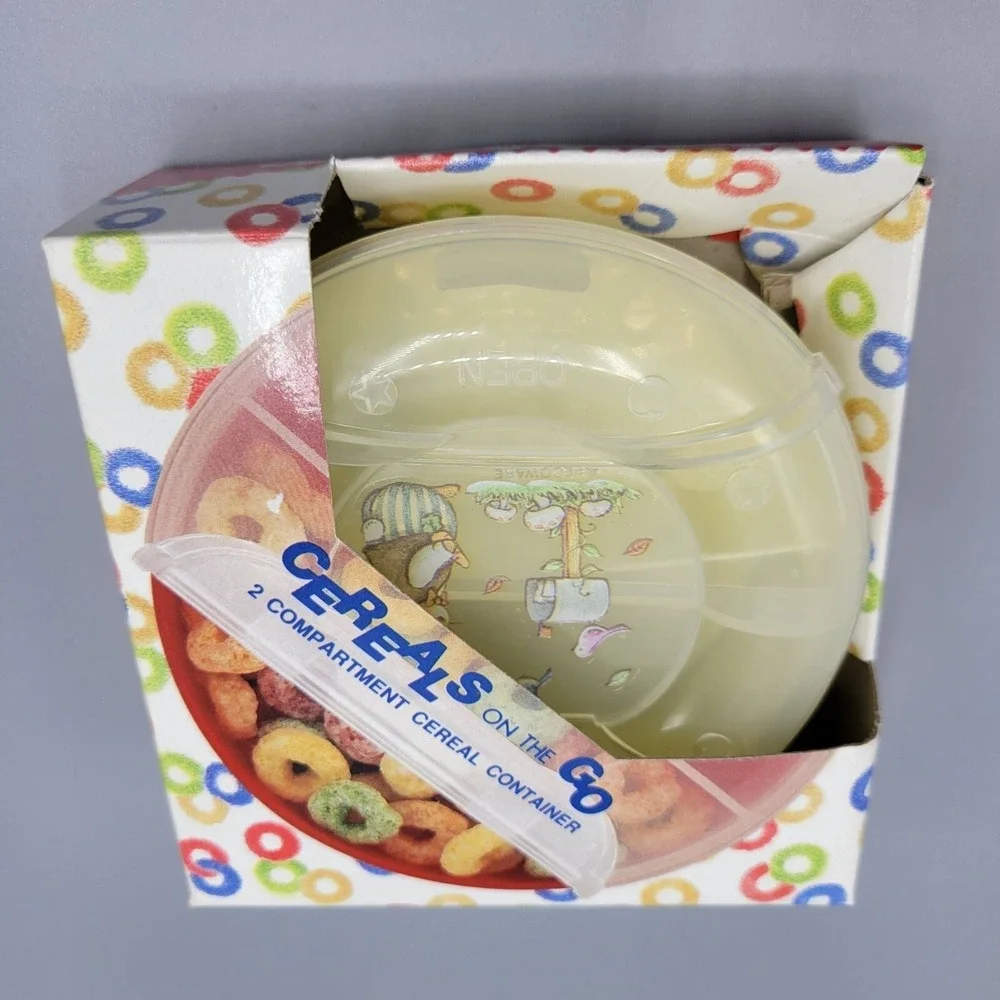 Bunny Rabbit Cereals On The Go 2 Compartment Cereal Container Pecoware Taiwan